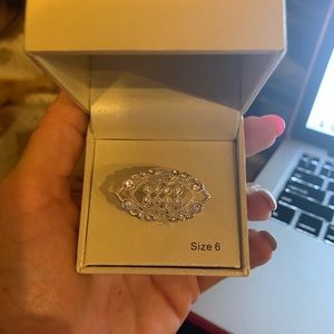 Sterling silver plated ring